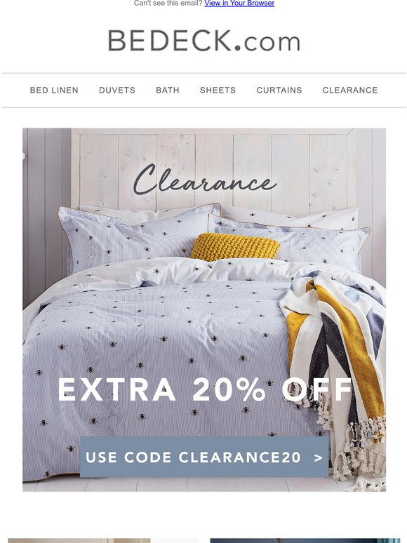 Just For You.. Extra 20% Off Clearance!