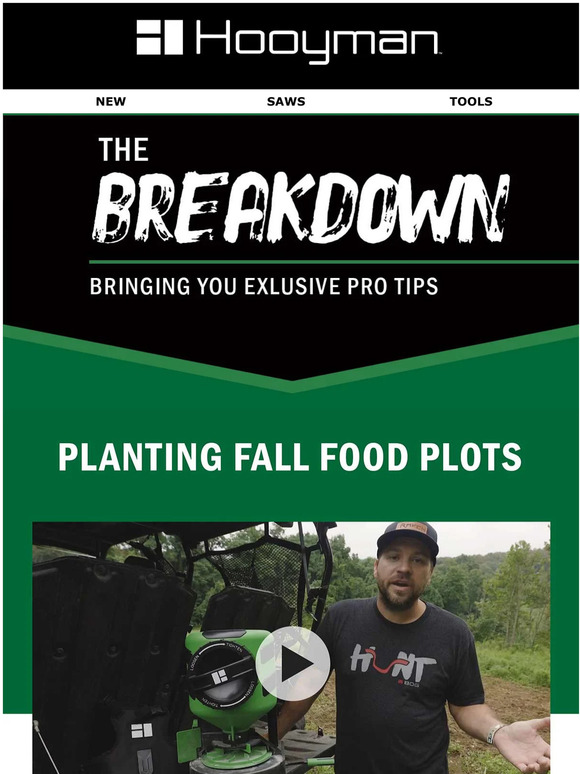 Planting Fall Food Plots