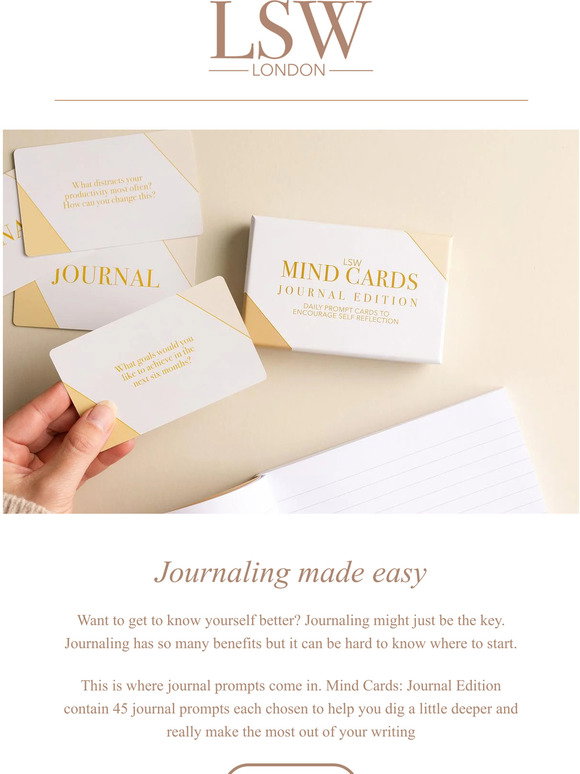 LSW Mind Cards: Ever wanted to journal but not known how to start? | Milled