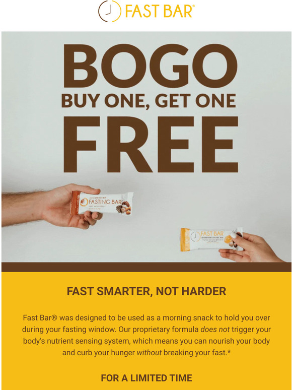 It's back! BOGO Free