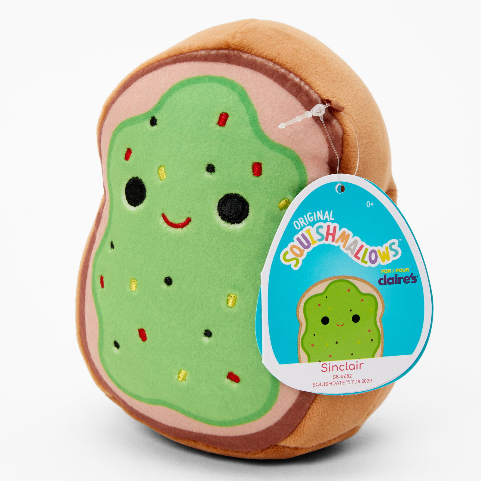 Squishmallows™ Claire's Exclusive 5 Inch Avocado Toast Soft Toy