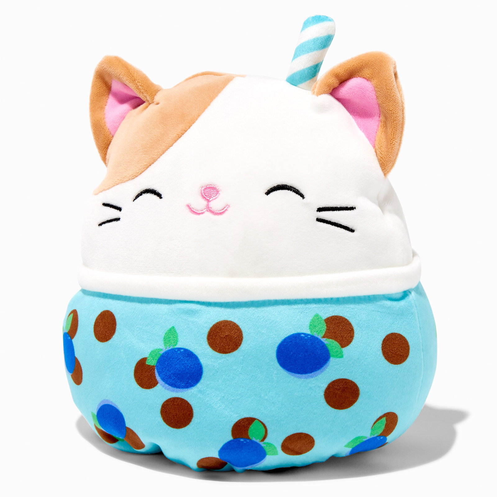 Squishmallows™ Claire's Exclusive 8 Inch Boba Tea Cat Flip-A-Mallows Soft Toy