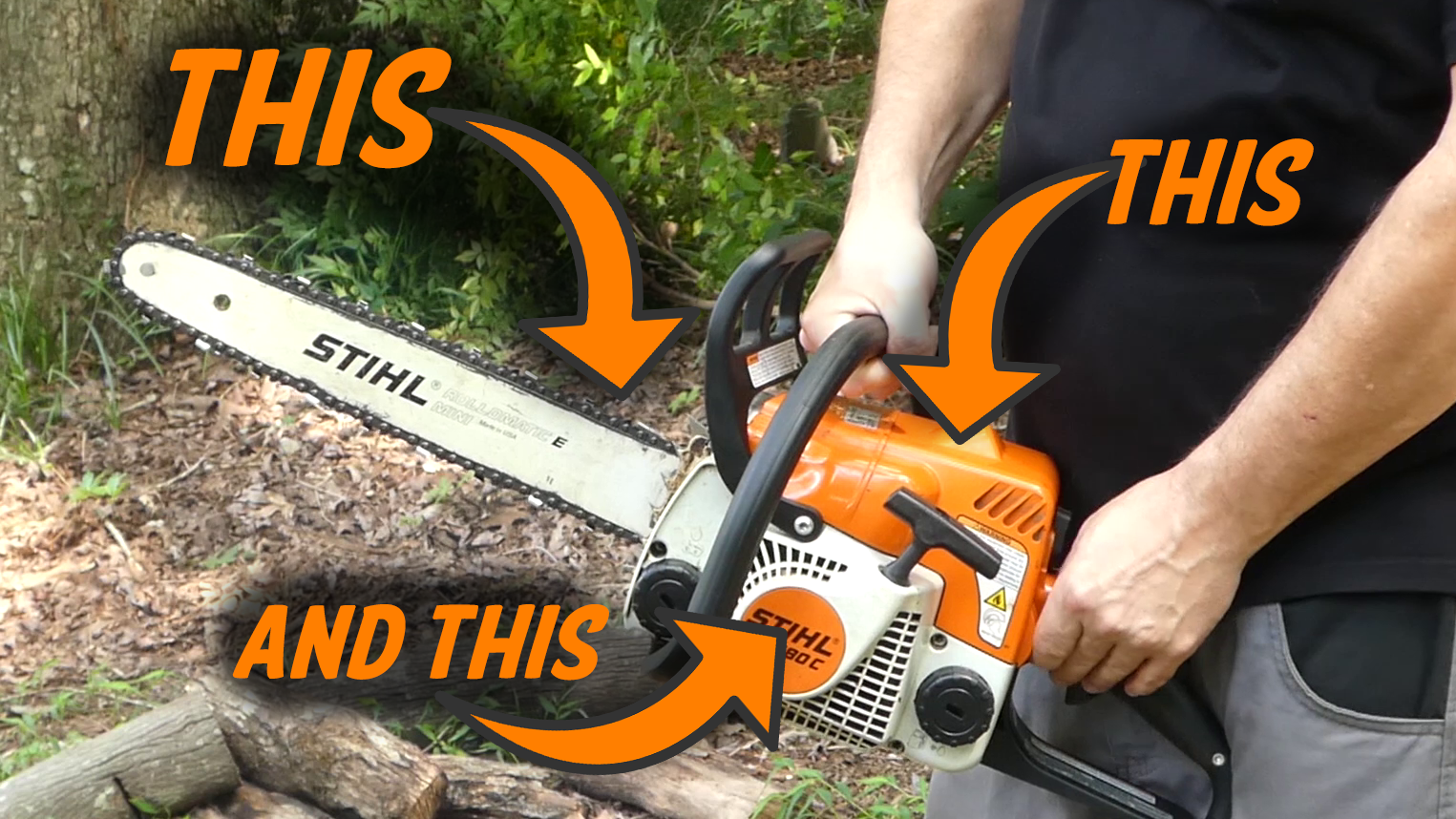 DIY - How to Install Bar and Chain on STIHL MS180 - Bob The Tool Man 