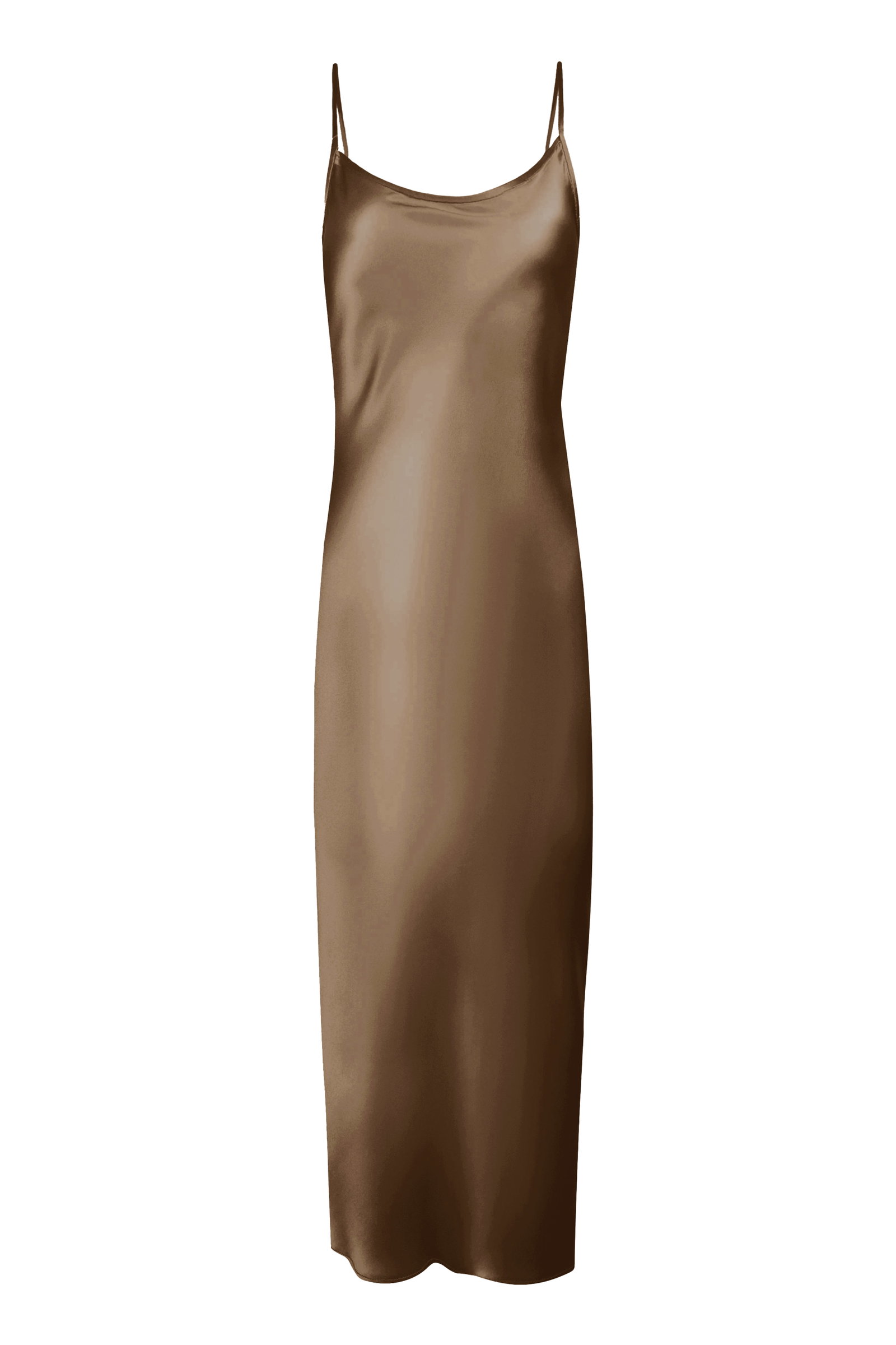 Minimal Silk Slip Walnut - KESNYC.COM