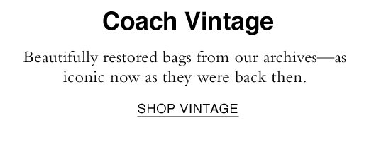 Beautifully restored bags from our archives - as iconic now as they were back then. SHOP VINTAGE