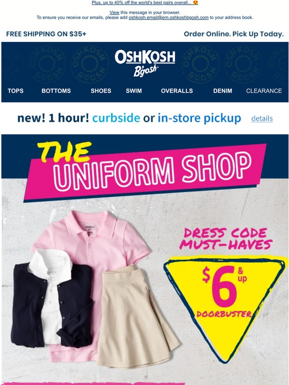 OshKosh B'gosh Dresscode mode cool for school from 6 Milled