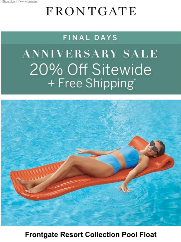Frontgate Float the day away on our Frontgate Resort Collection Pool