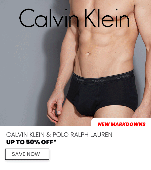 Up to 50% off Calvin Klein & Polo Ralph Lauren