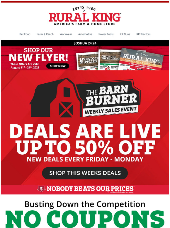 Rural Busting Down The Competition No Coupons Needed! Milled