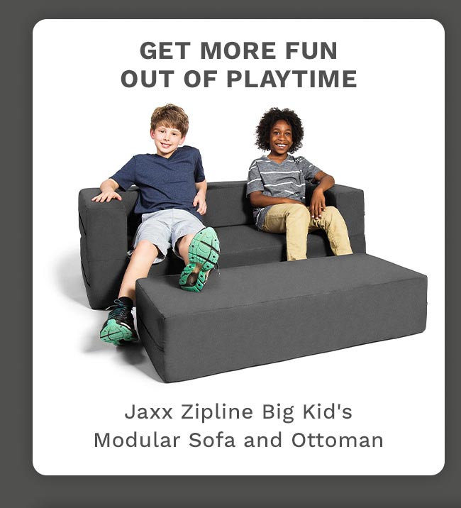 Jaxx Zipline Big Kid's Modular Sofa and Ottoman