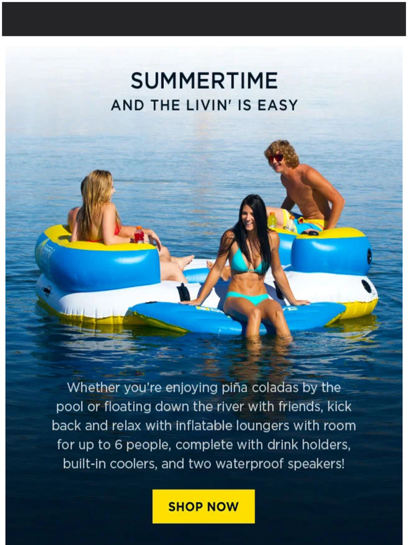 Touch of Modern Floating Loungers with BuiltIn Speakers + Coolers