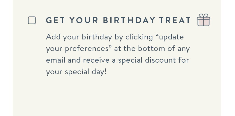 Get Your Birthday Treat
