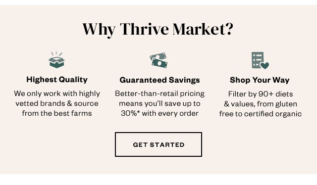 Why Thrive Market?