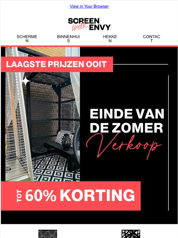 Einde van de zomer uitverkoop is hier!