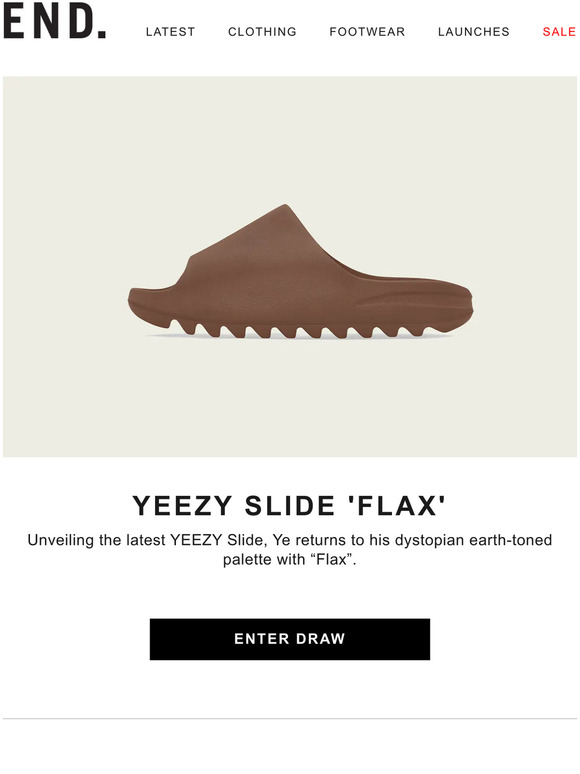 YEEZY Slide 'Flax' - Register now