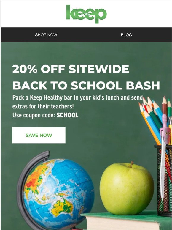 Back-to-School Bash — 20% OFF SITEWIDE!