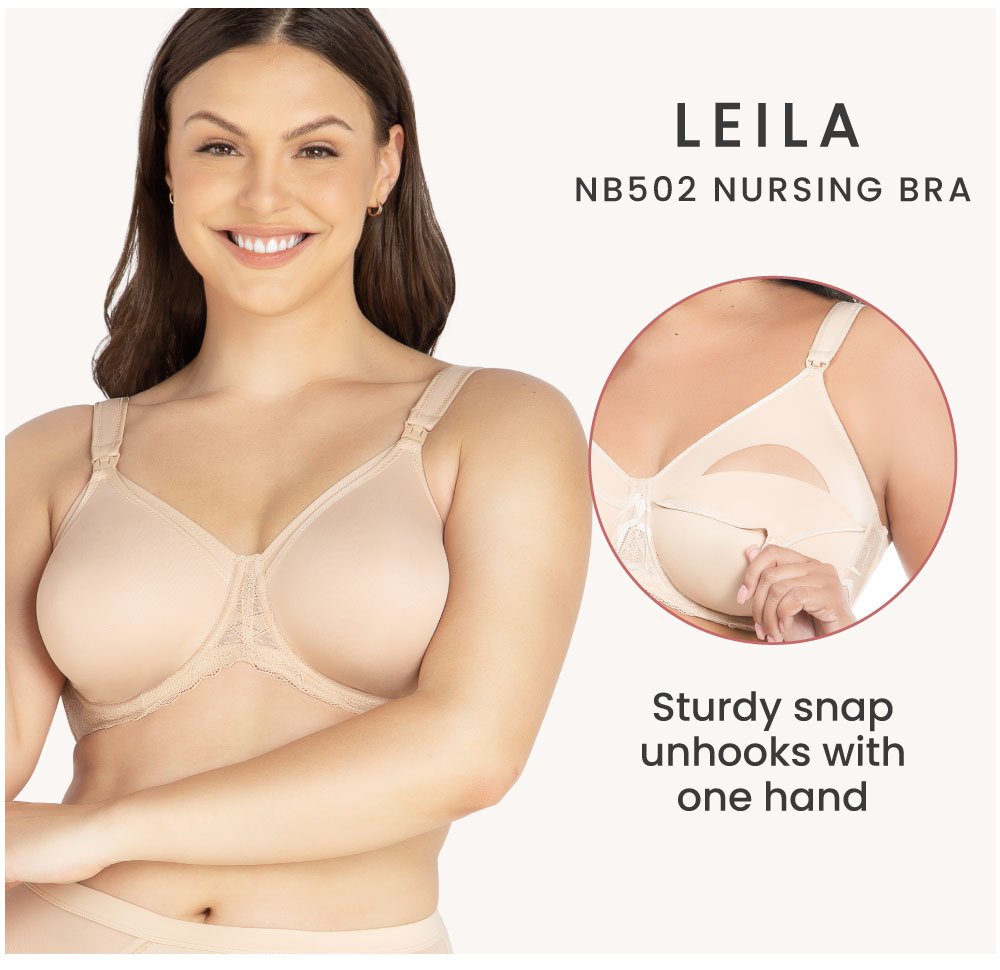 Parfait Leila Seamless Underwire Nursing Bra (NB502)- Black