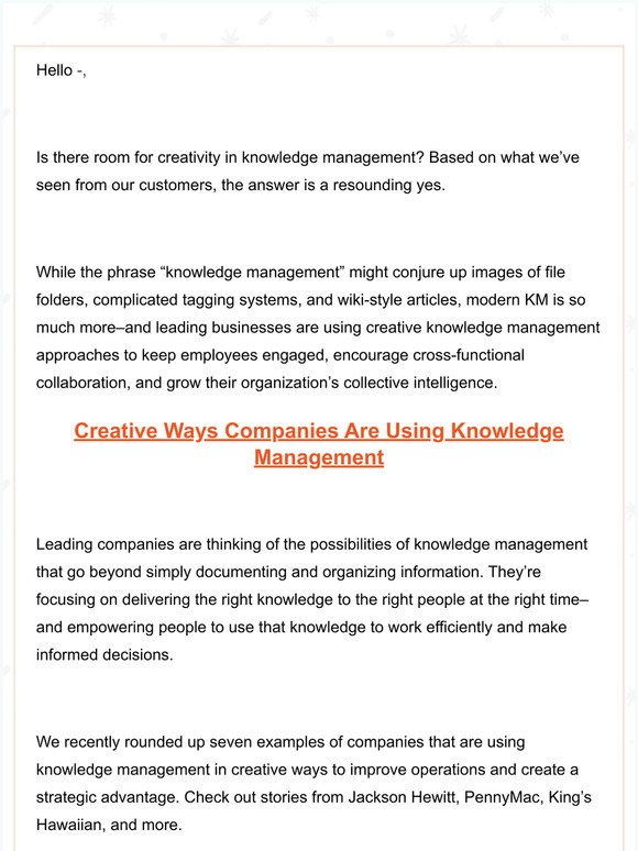 Knowledge Engagement Roundup: Creative KM, the Rules of Cross-Functional Collaboration, and More
