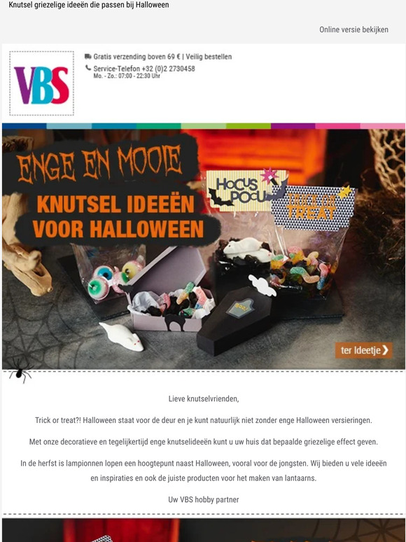 Griezelige knutselideeën voor Halloween