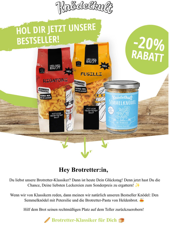 Jetzt -20% auf Deine Lieblinge 🥖✨