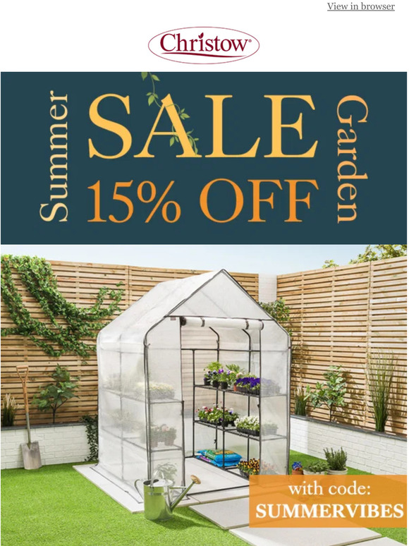 15% Off Everything Garden!
