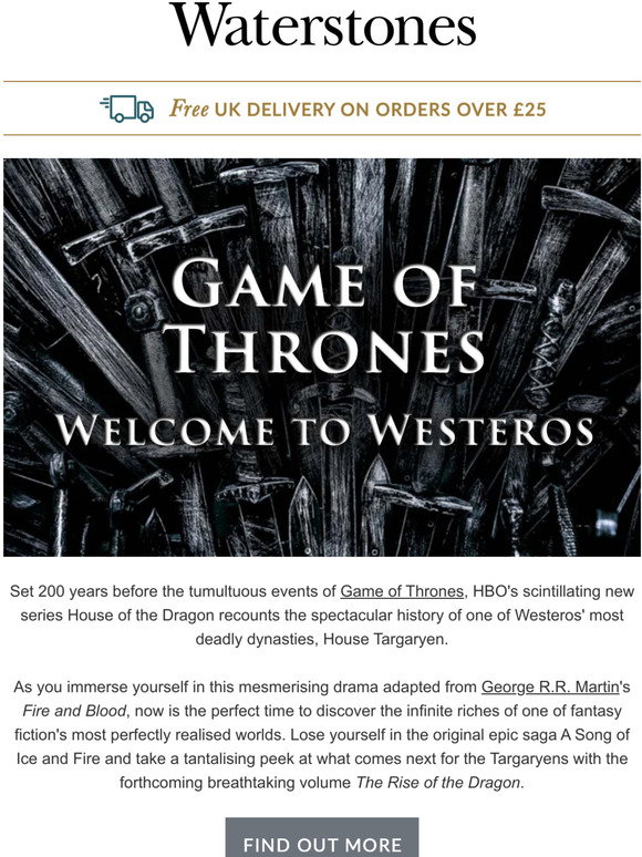 Waterstones Discover The World Of Game Of Thrones Milled