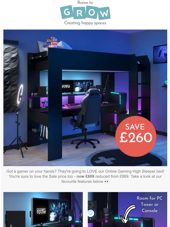 Room To Grow The Ultimate Gaming Bed....🎮👾 Milled