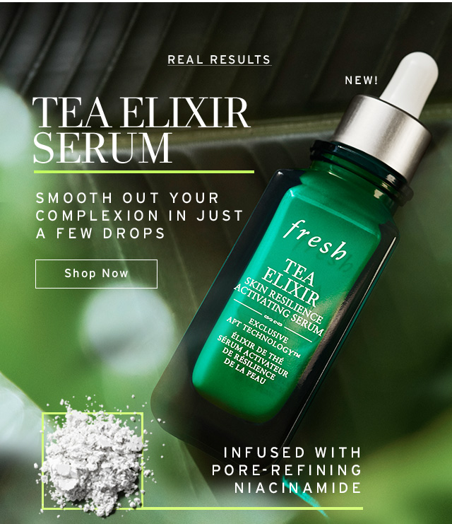 Fresh's New Tea Elixir Serum Will Get Your Skin Glowing For Any