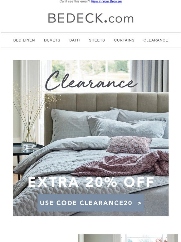 Final Call! Extra 20% Off Clearance Ends Soon!
