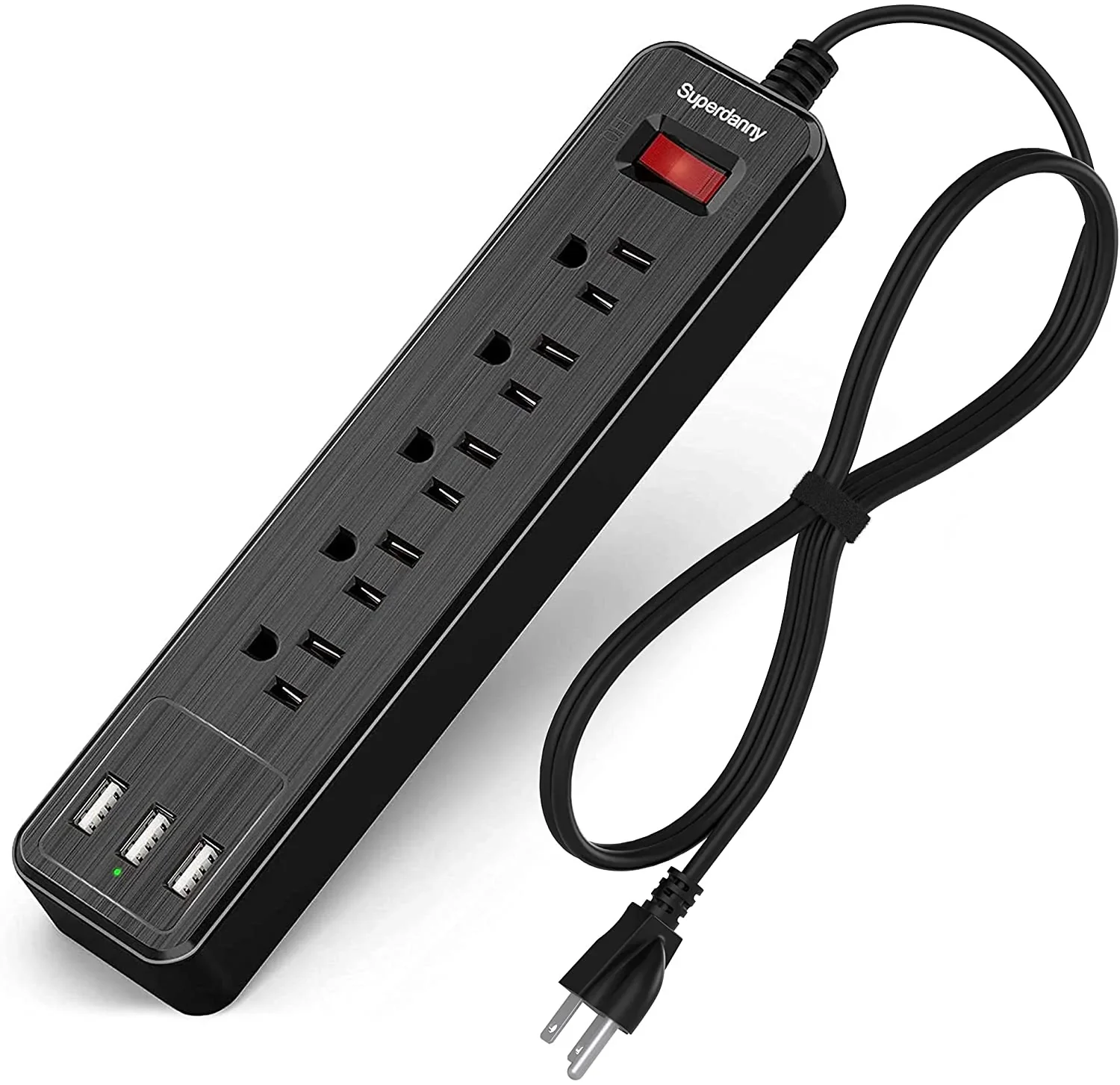 5 Outlets 3 USB  Power Strip