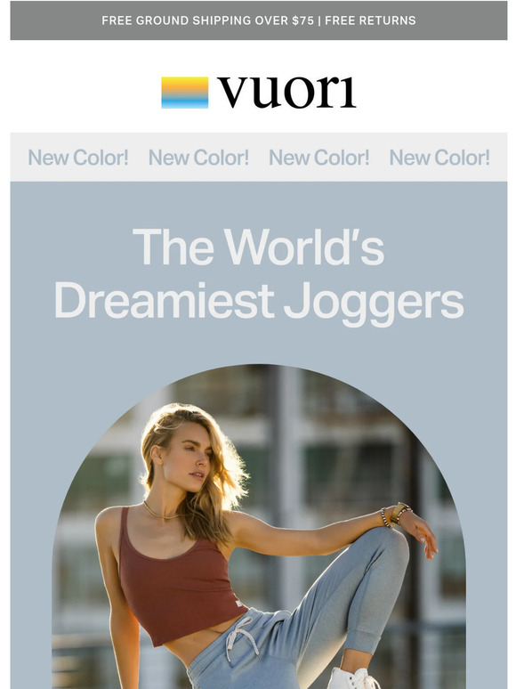 Vuori: NEW color: Our softest joggers ever | Milled