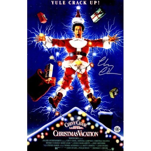 Chevy Chase Autographed Signed National Lampoons Christmas Vacation 11x17 Movie Poster - Certified Authentic