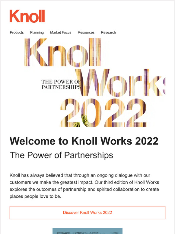 Knoll Workplace Inspiration from Knoll Milled