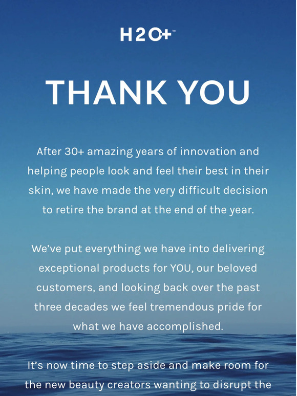 Thank you for 33 Years