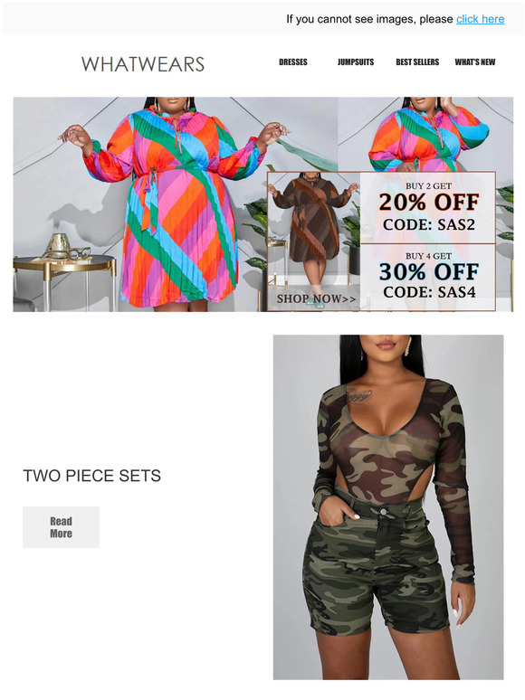 Thanks from Whatwears! You win 20% & 30%  Coupon!