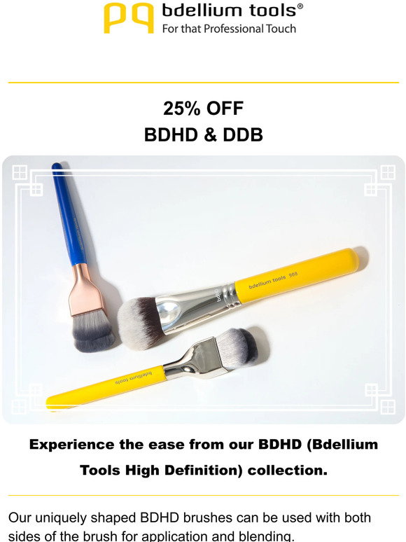 Bdellium Tools Double Dome Blender 3pc. Brush Set