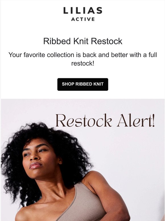 THEY'RE BACK: THE RIBBED KNIT COLLECTION RESTOCK 🚨