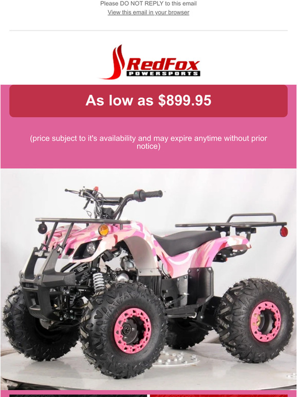 Pink ATV for kids, anyone?