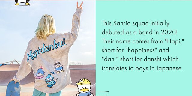 This Sanrio squad initially debuted as a band in 2020!