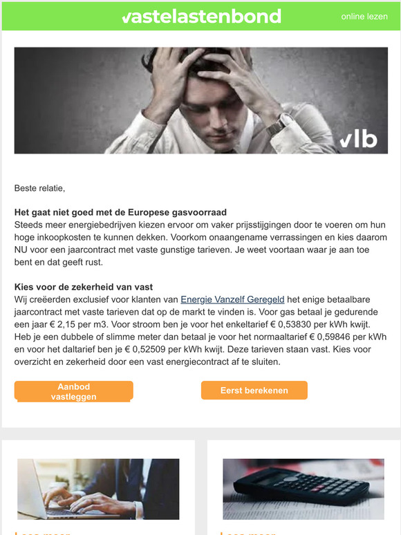 Wil je maandelijks verrast worden door verder stijgende tarieven of kies je voor de rust en zekerheid van een vast maandbedrag?
