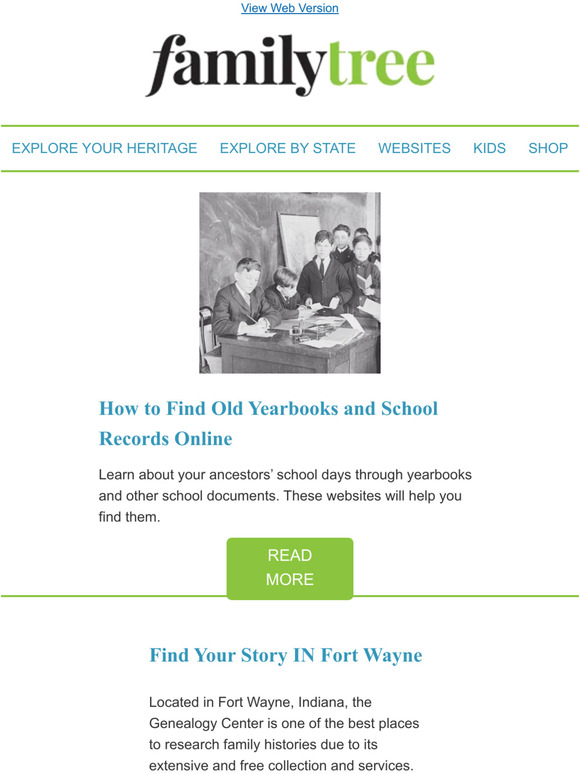 Family Tree Magazine New! How to Find Old Yearbooks and School Records Online Milled