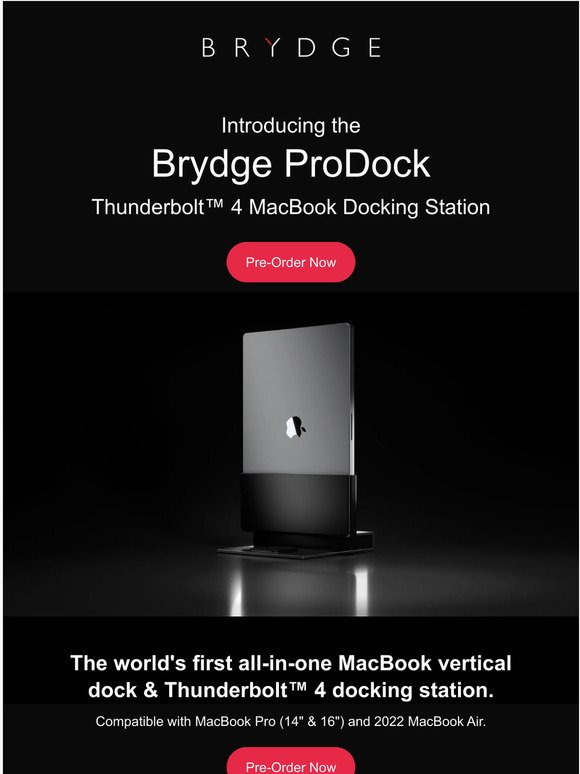 The secret's out - Meet the new Brydge ProDock.