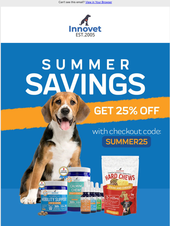 25% Off Summer Sale Starts Now!