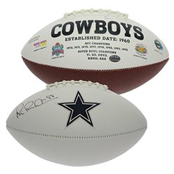 Michael Irvin Autographed Signed Dallas Cowboys White Panel Football - JSA Authentic
