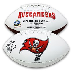 Shaquil Barrett Signed Autographed Super Bowl LV Champions Tampa Bay Buccaneers White Panel Football - JSA Authentic
