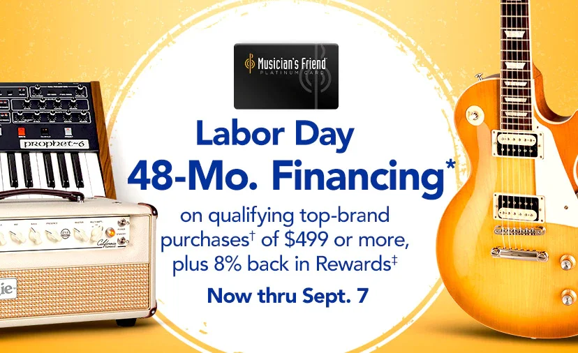 Labor Day 48-Month Financing* on qualifying top-brand purchases†, plus 8% back in Rewards‡ now thru Sept. 7. Get Details