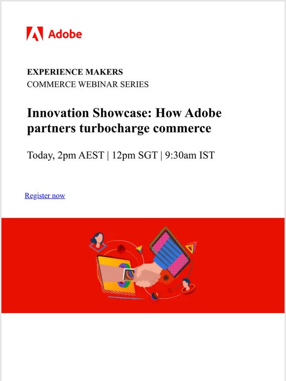 Webinar today: Meet award-winning Adobe partners powering next-gen commerce