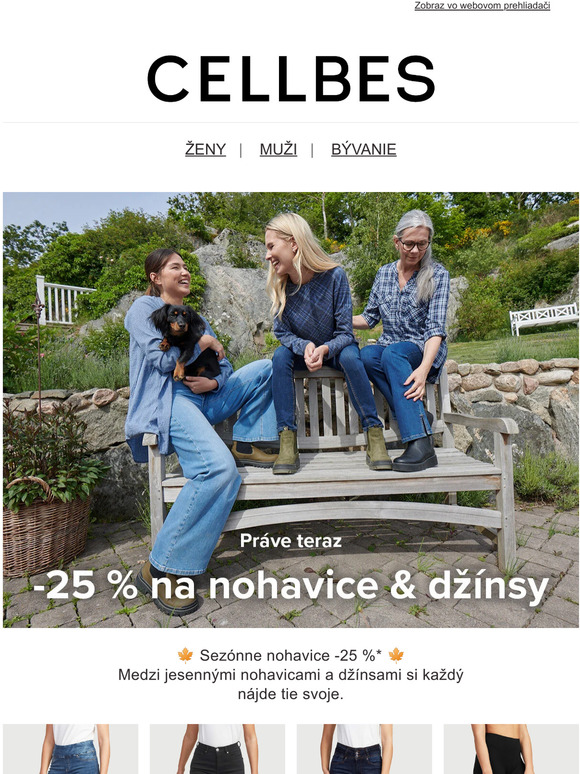 -25 % na nohavice & džínsy 👖