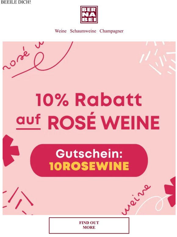 Rosé Weine ⏰EXTRA -10% ⏰