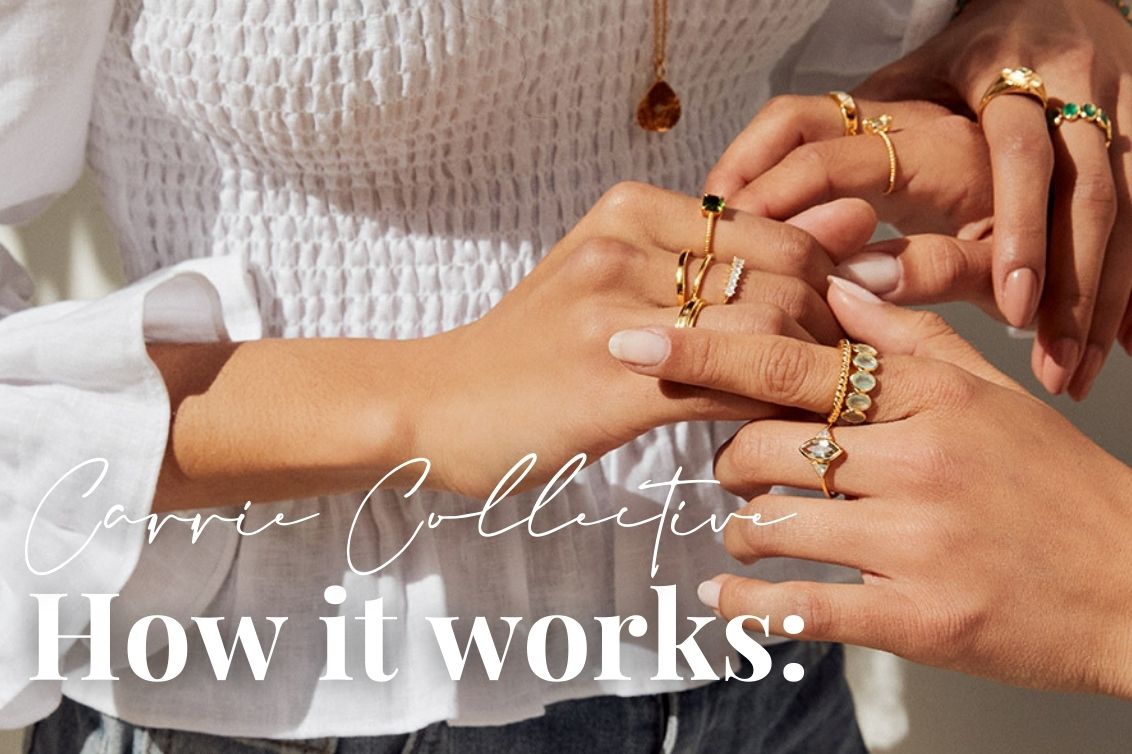 Selection of photos of Carrie Elizabeth Jewellery